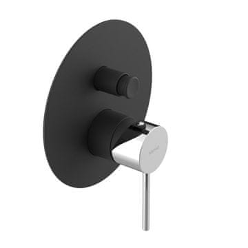 SAPHO ULTRAMIX Ugrađena Tuš Miješalica, 2 Izlaza, Mat Crna/Krom