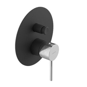 SAPHO ULTRASAN ugradbena tuš baterija, 2 izlaza, crna mat/krom