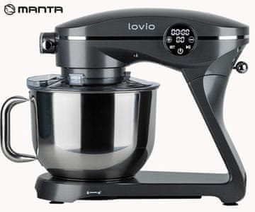 Manta Lovio LVSTM03P ChefMaster multipraktik, 6,5 l, nehrđajući čelik, 1800 W, titanijsko siva + pribor