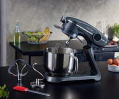 Manta Lovio LVSTM03P ChefMaster multipraktik, 6,5 l, nehrđajući čelik, 1800 W, titanijsko siva + pribor