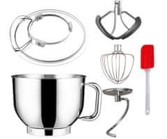 Manta Lovio LVSTM03P ChefMaster multipraktik, 6,5 l, nehrđajući čelik, 1800 W, titanijsko siva + pribor