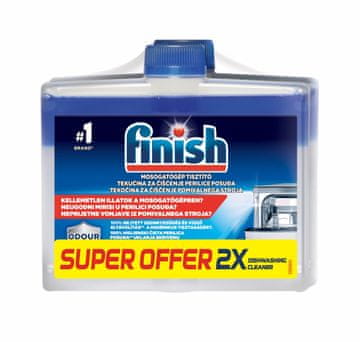 Finish tekućina za čišćenje perilice posuđa, 2 x 250 ml