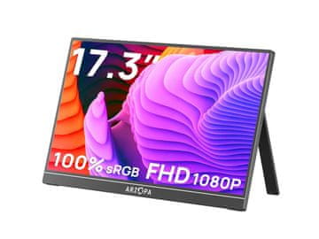 Arzopa Prijenosni A1M monitor 44 cm (17,3"), FHD, IPS, 60 Hz, mHDMI, USB-C, zvučnici (1001001147)