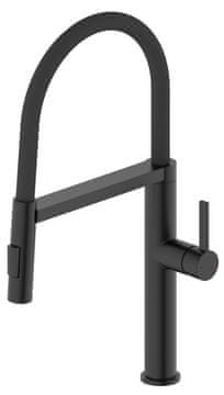 SAPHO ATON Samostojeća Kuhinjska Miješalica sa Tušem, Mat Crna