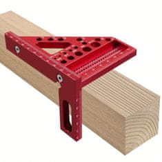 Vixson Precizni 3D stolarski kutnik za označavanje i centriranje, aluminij, s mjernim oznakama | MARKSQU