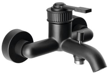 SAPHO VERSI Zidna Slavina za Kadu, Crna Mat Mosazna Konstrukcija