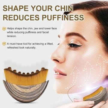 Netscroll Četka za limfnu masažu lica i tijela za oblikovanje brade i čeljusti, LymphaticBrush