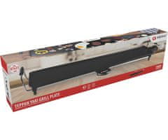 Alpina Teppanyaki električna ploča za roštilj, 87x23 cm, podesiva temperatura, 1800 W, crna