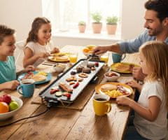 Alpina Teppanyaki električna ploča za roštilj, 87x23 cm, podesiva temperatura, 1800 W, crna