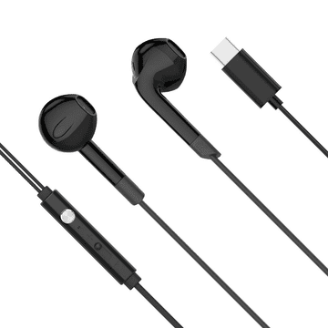 Krüger&Matz Žičane in-ear slušalice C2-BL, mikrofon, USB-C, 120cm, crne