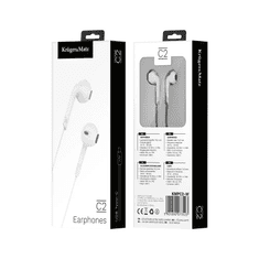 Krüger&Matz Žičane in-ear slušalice C2-W, mikrofon, USB-C, 120cm, crne