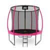Aga SPORT EXCLUSIVE Trampolin 250 cm Ružičasta + zaštitna mreža + ljestve