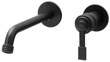 SAPHO VERSI crna mat podžbukna miješalica za umivaonik