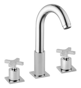 SAPHO TRAX Trosistemska Stojna Slavina, Kromirana, Kvadratni Dizajn