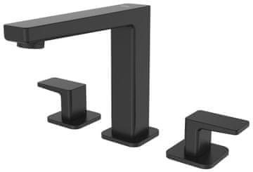 SAPHO TURSI Crna Mat Slavina za Umivaonik, Troslojna Stojna Miješalica