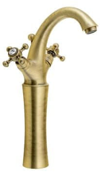 SAPHO Visoka Umivaonička Miješalica s Izljevkom ANTEA - Brončana Retro Elegancija