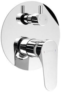 SAPHO CORNELI podžbukna miješalica za tuširanje, 2 izlaza, rotacijski preklopnik, kromirana