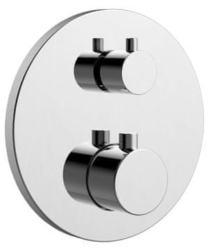 SAPHO In-Wall Termostatska Baterija s Prekidačem, 2 Izlaza, Chrome