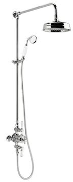 SAPHO Tuš stup s termostatskom miješalicom, kromiran završetak - Retro dizajn od mesinga