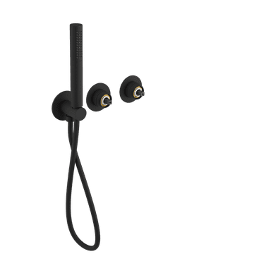 SAPHO ULTRAMIX podžbukna tuš/tuš kada miješalica s ručnim tušem, 2 izlaza, mat crna