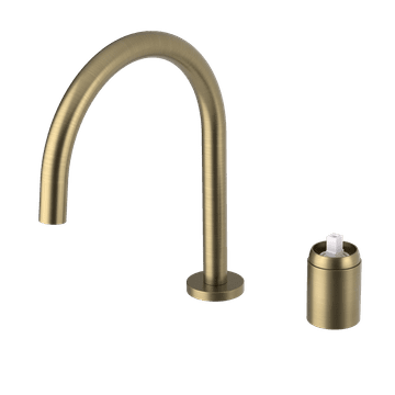 SAPHO Zlatna Mat Miješalica ULTRAMIX za Umivaonik, Mesing, Dvokomponentna