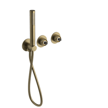 SAPHO ULTRAMIX Ugrađeni Set za Tuširanje, Zlatna Mat, Dva Izlaza, S Ručnim Tušem