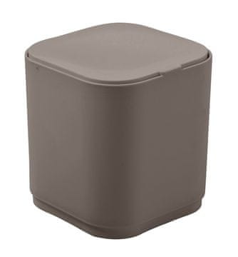 Gedy SEVENTY Stolna Košara za Otpadke, ABS Plastika, Bež Boja