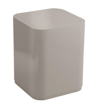 Gedy Koš za otpad SEVENTY, 8L, kvadratnog oblika, bež, ABS plastika
