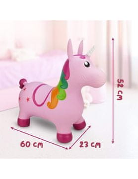 WOOPIE WOOPIE Skakač Unicorn s pumpico