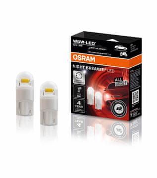 Osram SET LED ŽARULJA W5W NIGHT BREAKER LED 2825DWNB-2HFB 6000K 12V