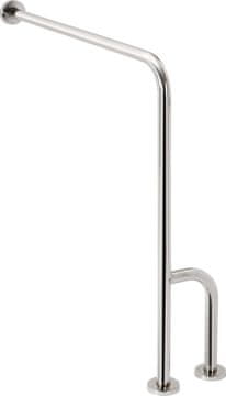 SAPHO PRAVO POTPORNO DRŽAČE OD NEHRĐAJUĆEG ČELIKA 800x850mm, POLIRANI FINISH