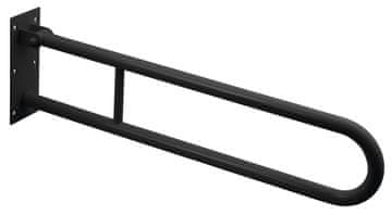 SAPHO Sklopiva crna ručka za lakše korištenje, 600mm, nosivost 120kg, SAPHO