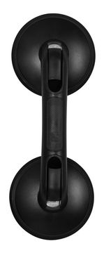 Ridder Odvojiva crna mat ručka RIDDER s usisnom montažom, nosivost 120 kg