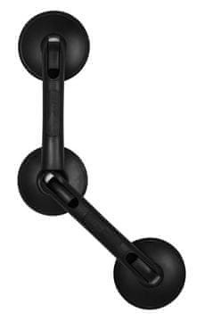 Ridder Prijenosna ručka s podesivim kutem, crna mat, 595x125x70 mm, nosivost 120 kg