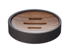 Ridder Stalak za sapun ROLLER, smeđi, bambus i polirez, promjer 110 mm