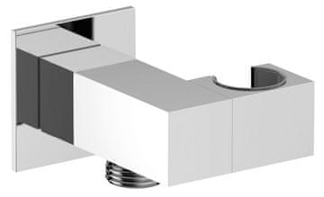 SAPHO Okretni kvadratni držač za tuš, kromirani završetak, zidna instalacija