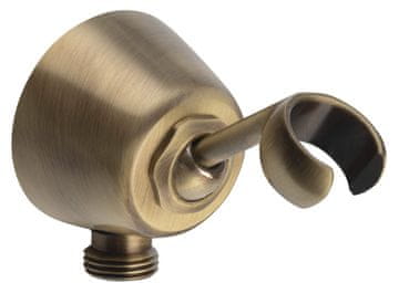 SAPHO Zakretni Držač za Tuš, Okrugli, Zidna Instalacija, Brončani Retro Dizajn