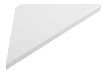 SAPHO ABELINE kutna polica Rockstone 250x250mm, bijela mat