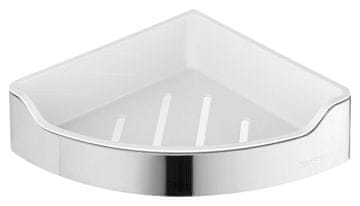 AQUALINE Rohna Kupaonska Polica SAMBA 218x63x218 mm, Sjajni Nehrđajući Čelik