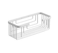 Gedy Pametna Bijela Polica za Kupaonicu 252x86x102mm, Nerez Čelik