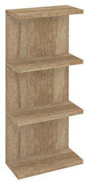 SAPHO RIWA otvorena polica 30x70x15cm, hrast alabama