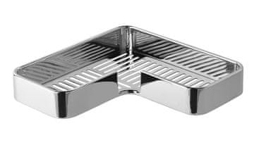 Gedy Kromirani kutni tuš regal IL GIGLIO, 255x42x255mm, moderni dizajn, GEDY