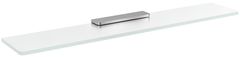 SAPHO Staklena polica "PIRENEI" 600mm, kromirano/mlin. staklo