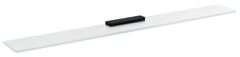 SAPHO Staklena Polica 800mm, Crna/Mliječno Staklo, PIRENEI