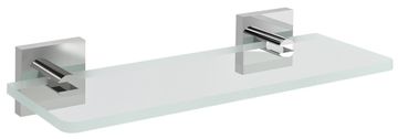 SAPHO X-SQUARE Staklena Polica 200mm, Krom / Prozirno Staklo