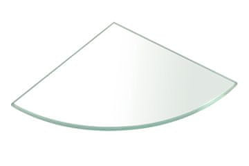 SAPHO Kutna Polica 200x200x8mm, Prozirno Staklo