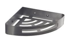 Gedy Pametna kutna polica za tuš, 210x45x210 mm, crna boja