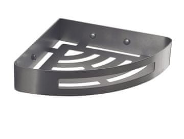 Gedy Pametna kutna polica za tuš, 210x45x210 mm, crna boja