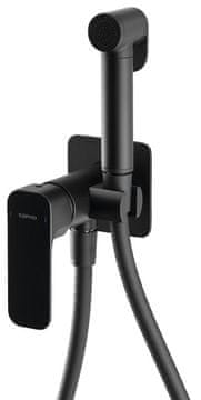 SAPHO SPY podžbukna bide slavina sa Stop tušem, mat crna