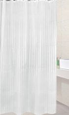 AQUALINE Bijela Poliesterska Zavjesa za Tuš, 180x200cm - AQUALINE